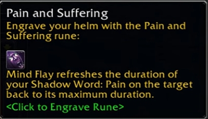 wow sod phase 3 priest pain and suffering rune